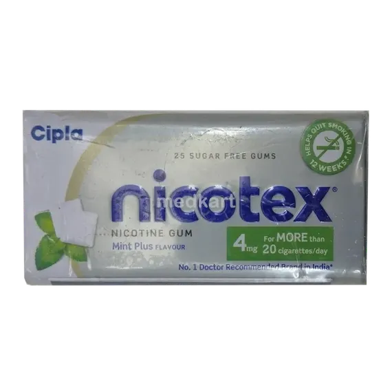nicotex 4mg tablet 25's